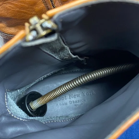 TO BOOT NEW YORK Adam Derrick Men's Brown Leather Boot Ankle Italy 11 46512 - Picture 10 of 10